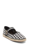 Top Moda Fallon Gingham Mary Jane Flat In Black