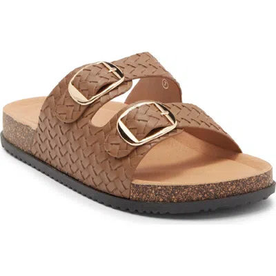 Top Moda Luca Slide Sandal In Brown