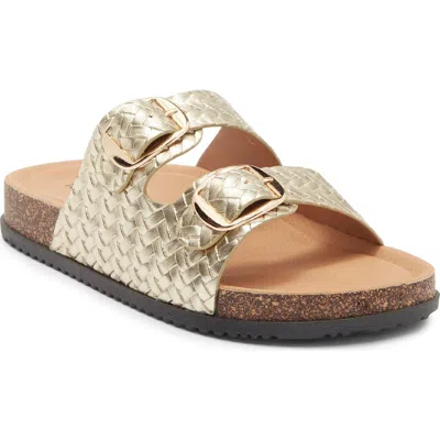 Top Moda Luca Slide Sandal In Gold