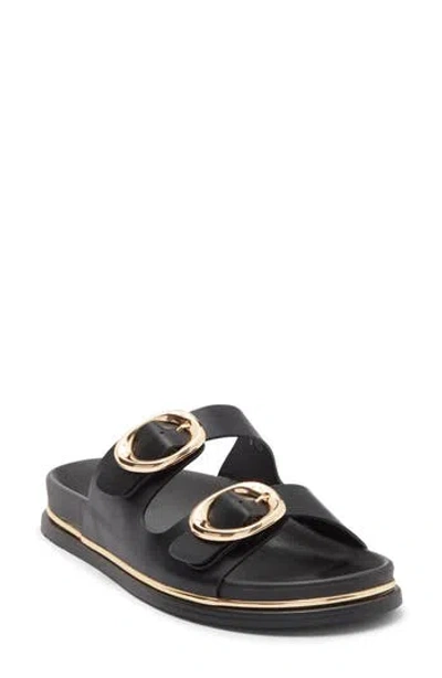 Top Moda Maven Slide Sandal In Black
