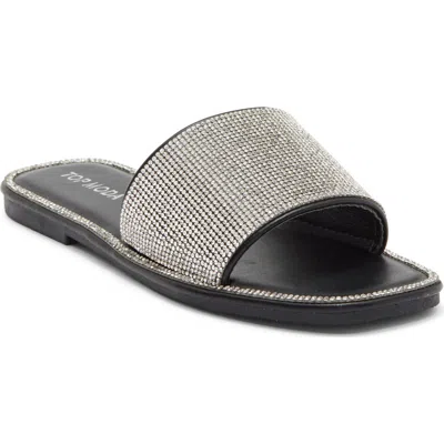 Top Moda Medusa Slide Sandal In Black