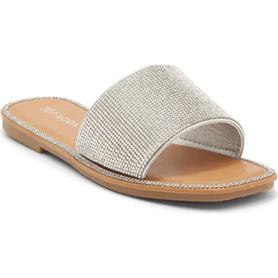 Top Moda Medusa Slide Sandal In Silver