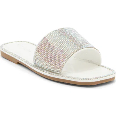 Top Moda Medusa Slide Sandal In White