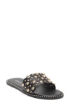 Top Moda Mick Flat Sandal In Black
