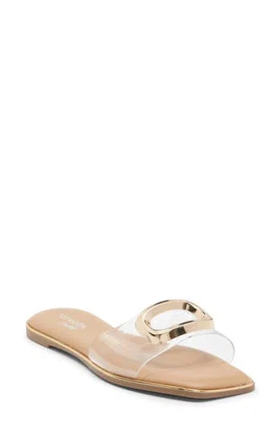 Top Moda Moana Slide Sandal In Brown