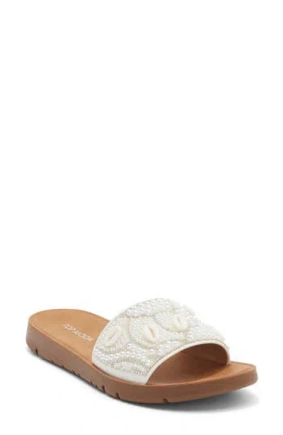 Top Moda Northern Slide Sandal In White