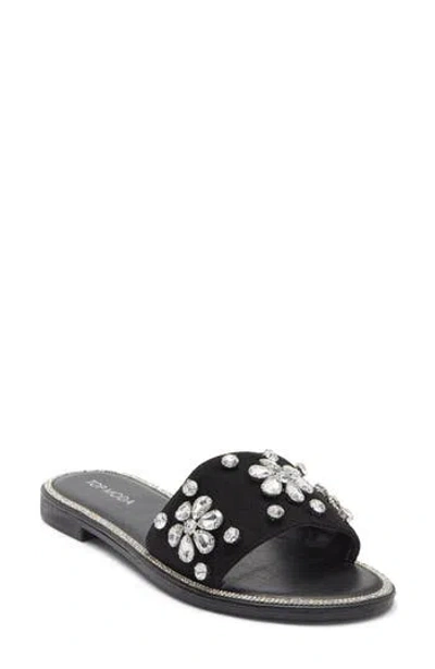 Top Moda Paz Slide Sandal In Black