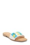 Top Moda Rae Beaded Slide Sandal In Multi