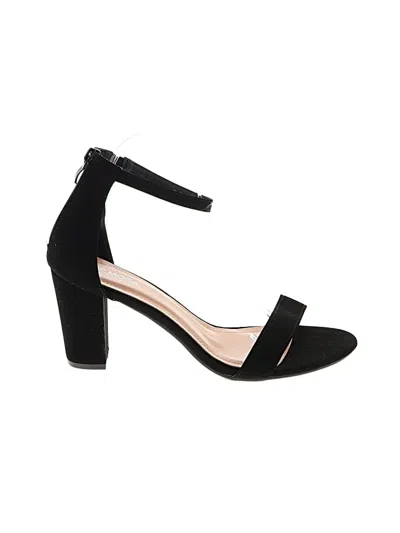 Pre-owned Top Moda Sandals Black Shoes