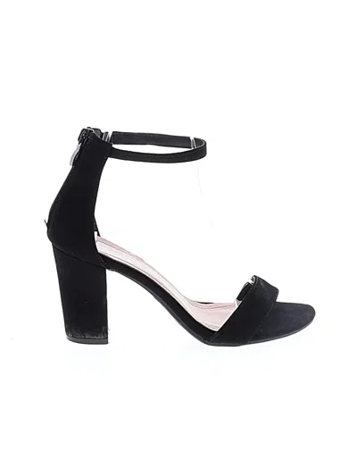 Pre-owned Top Moda Sandals Black Shoes