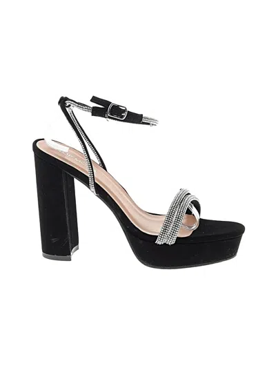 Pre-owned Top Moda Sandals Black Shoes