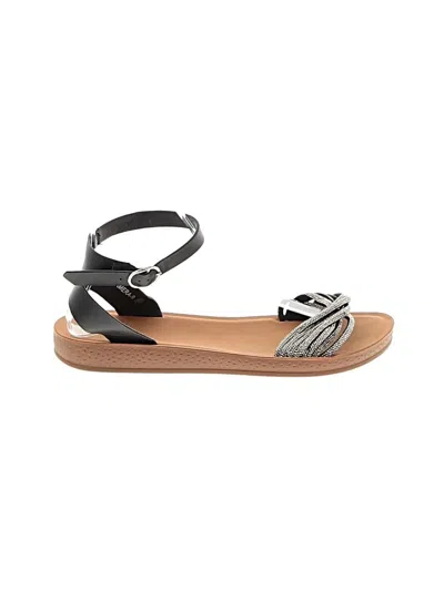 Pre-owned Top Moda Sandals Silver Shoes