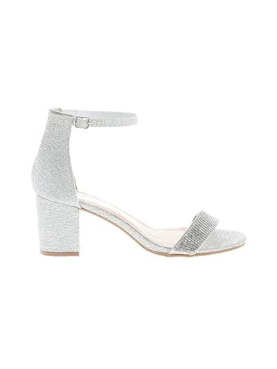 Pre-owned Top Moda Sandals Silver Shoes