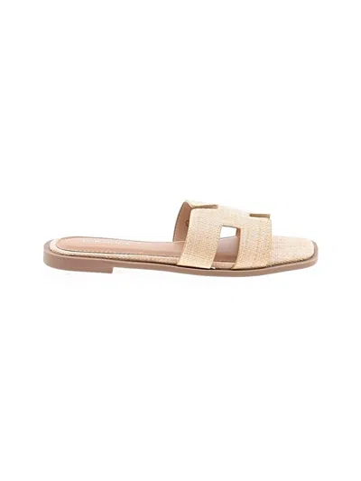 Pre-owned Top Moda Sandals Tan Shoes