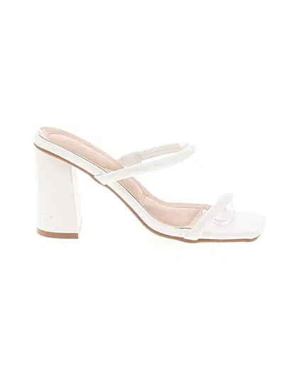 Pre-owned Top Moda Sandals White Shoes