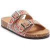 Top Moda Spring Slide Sandal In Brown