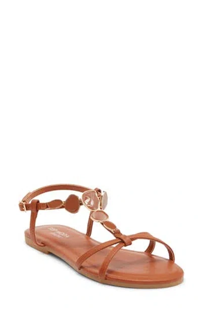 Top Moda Verne Sandal In Brown