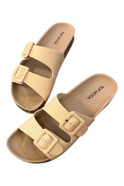 Top Moda Women Amara Sandal In Beige