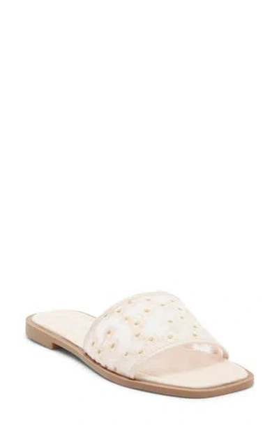 Top Moda Zita Slide Sandal In White