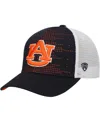 Top Of The World Big Boys And Girls Black/white Auburn Tigers Crushed Adjustable Hat In Black
