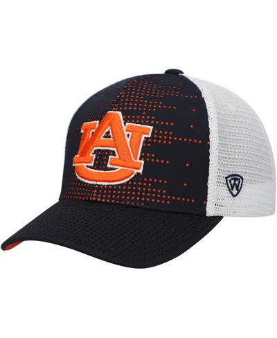 Top Of The World Kids' Big Boys And Girls Black/white Auburn Tigers Crushed Adjustable Hat