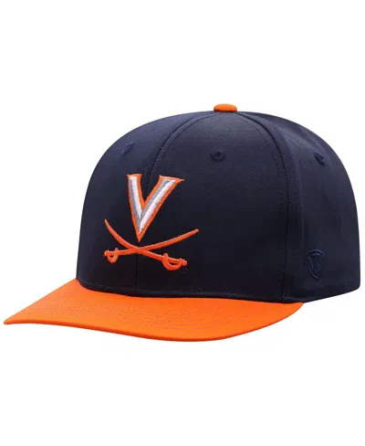 Top Of The World Kids' Big Boys And Girls Navy Virginia Cavaliers Victory Maverick Snapback Hat In Blue