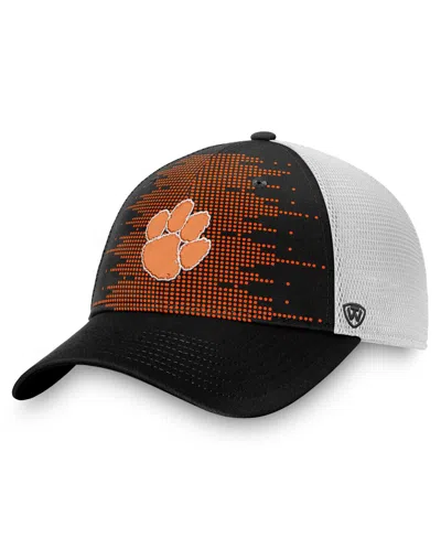 Top Of The World Kids' Big Boys And Girls Orange Clemson Tigers Crushed Mesh Back Adjustable Hat In Brown