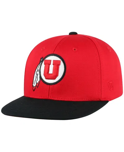 Top Of The World Kids' Big Boys And Girls Red Utah Utes Victory Maverick Snapback Hat