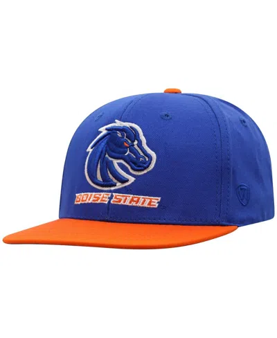 Top Of The World Kids' Big Boys And Girls Royal Boise State Broncos Victory Maverick Snapback Hat In Blue