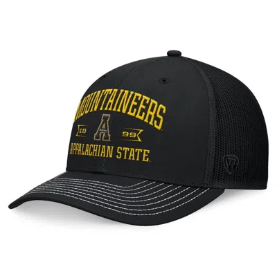 Top Of The World Black Appalachian State Mountaineers Carson Trucker Adjustable Hat