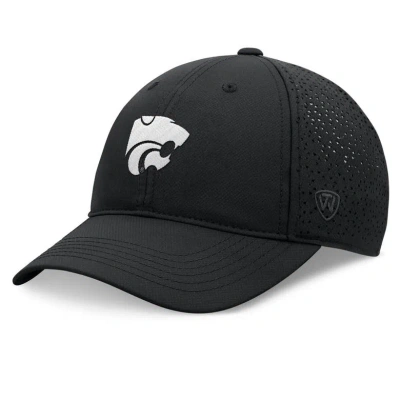 Top Of The World Black Kansas State Wildcats Liquesce Trucker Adjustable Hat