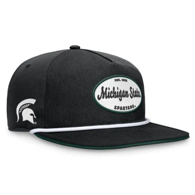 Top Of The World Black Michigan State Spartans Iron Golfer Adjustable Hat