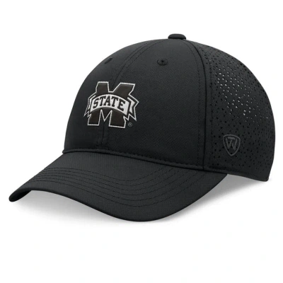 Top Of The World Black Mississippi State Bulldogs Liquesce Trucker Adjustable Hat