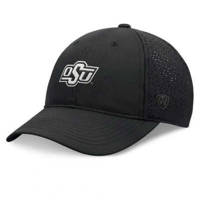 Top Of The World Black Oklahoma State Cowboys Liquesce Trucker Adjustable Hat