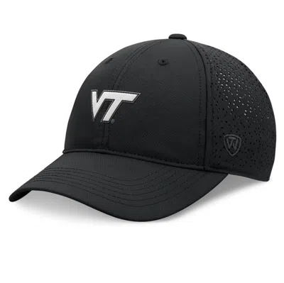 Top Of The World Black Virginia Tech Hokies Liquesce Trucker Adjustable Hat