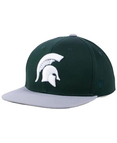 Top Of The World Boys' Michigan State Spartans Maverick Snapback Cap In Green,gray