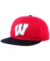 Top Of The World Boys' Wisconsin Badgers Maverick Snapback Cap In Red,black