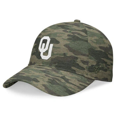 Top Of The World Camo Oklahoma Sooners Oht Military Appreciation Hound Adjustable Hat