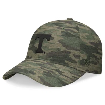 Top Of The World Camo Tennessee Volunteers Oht Military Appreciation Hound Adjustable Hat In Wdlnd Camo