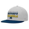 TOP OF THE WORLD TOP OF THE WORLD GRAY MICHIGAN WOLVERINES HUDSON SNAPBACK HAT