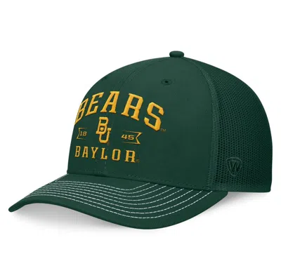 Top Of The World Green Baylor Bears Carson Trucker Adjustable Hat