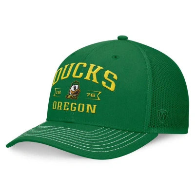 Top Of The World Green Oregon Ducks Carson Trucker Adjustable Hat