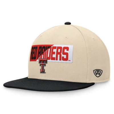 Top Of The World Khaki Texas Tech Red Raiders Goalaso Snapback Hat