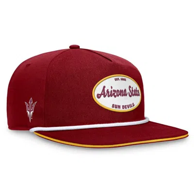 Top Of The World Maroon Arizona State Sun Devils Iron Golfer Adjustable Hat In Red