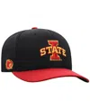 TOP OF THE WORLD MEN'S BLACK IOWA STATE CYCLONES REFLEX FITTED HAT