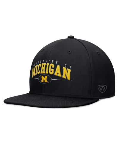 Top Of The World Men's Black Michigan Wolverines Bullpen Snapback Hat