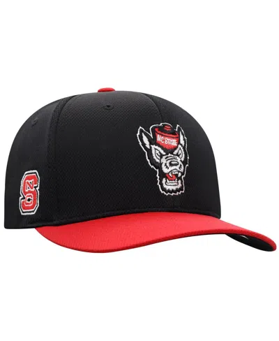 Top Of The World Men's Black Nc State Wolfpack Reflex Fitted Hat