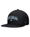 Top Of The World Men's Black North Carolina Tar Heels Bullpen Snapback Hat In Black