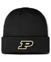 Top Of The World Men's Black Purdue Boilermakers Logo Cuffed Knit Hat In Black