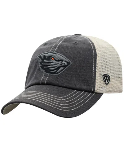 Top Of The World Men's Black/natural Oregon State Beavers Offroad Two-tone Adjustable Hat In Black,natural